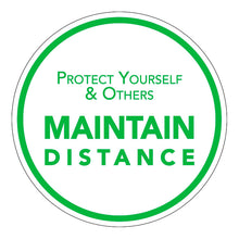 10 " Protect Yourself and Maintain Distance White