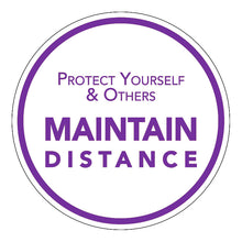 10 " Protect Yourself and Maintain Distance White